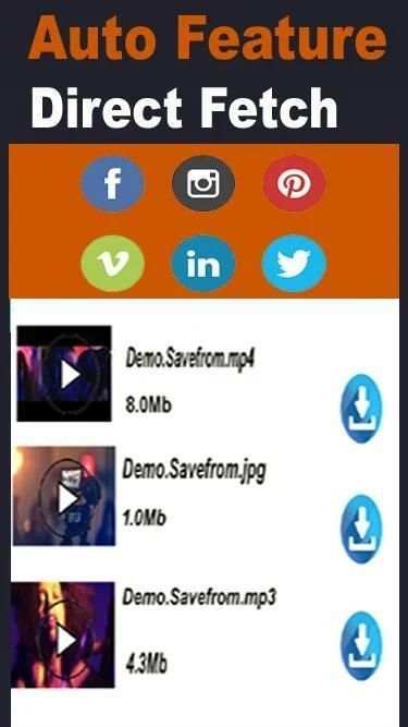 Save-From Net Downloader Free All Video Downloader स्क्रीनशॉट 1