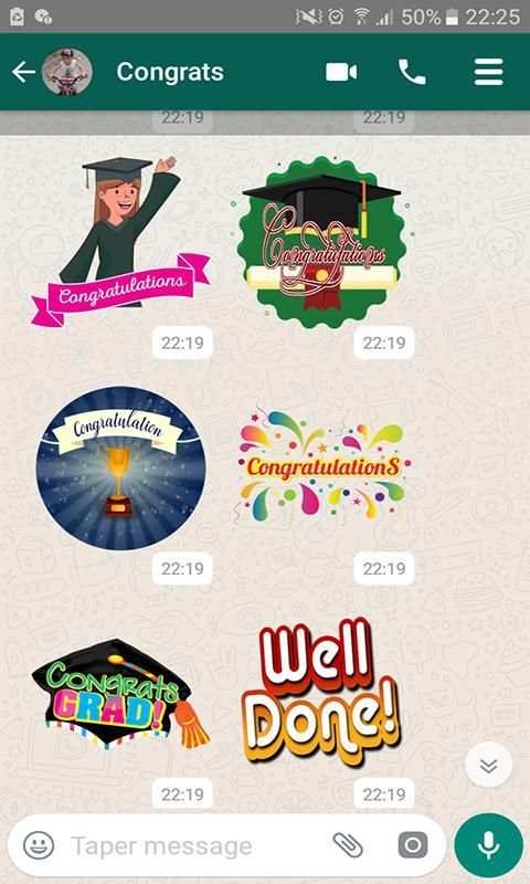 Congrats Stickers For Whatsapp screenshot 3
