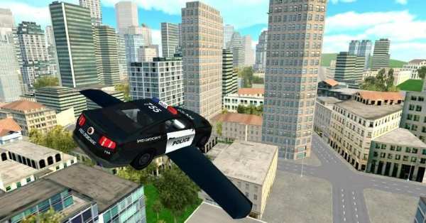 Flying Police Car Simulator स्क्रीनशॉट 2