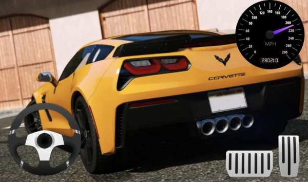 City Driving Chevrolet Corvette Parking स्क्रीनशॉट 3