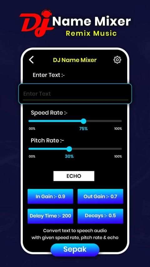 Mix Name To Song - DJ Name Music Player screenshot 4
