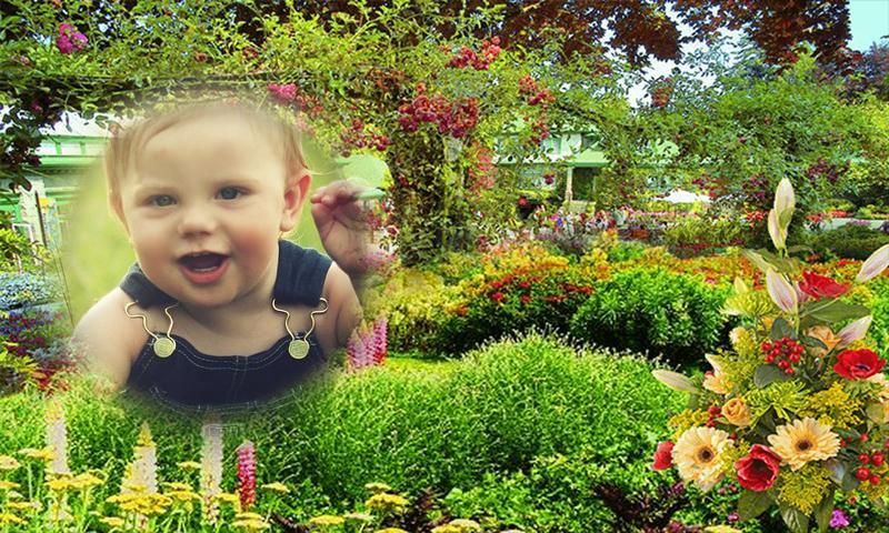 Beautiful Flower Garden Photo Frame Application स्क्रीनशॉट 17