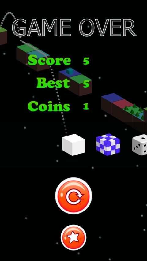 Jumping Game | Cube Jump Mega Ramp | Space Game स्क्रीनशॉट 1