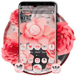Rose Flower Beautiful Launcher Theme आइकन