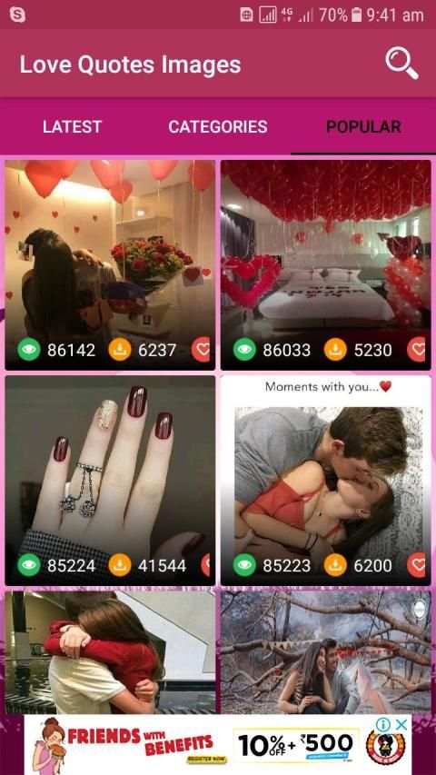 Romantic Love Quotes & Images screenshot 4