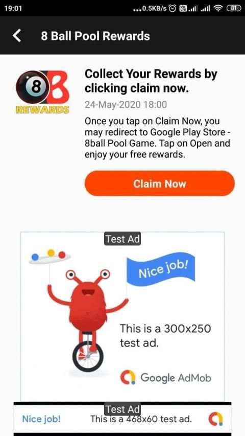8 B Pool Rewards - Get Free Coins and Cash Rewards screenshot 1