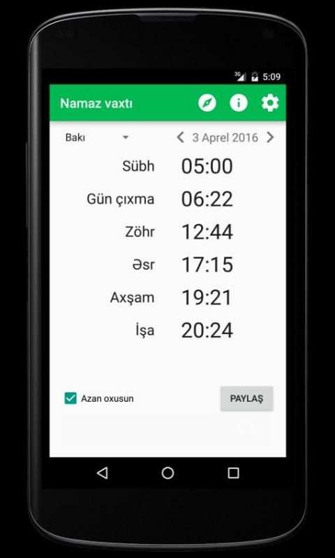 Namaz vaxtı screenshot 5