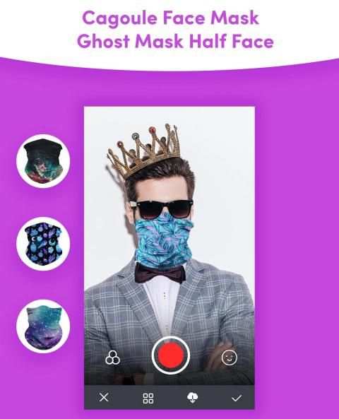 Cagoule Face Mask - Ghost Mask Half Face स्क्रीनशॉट 4