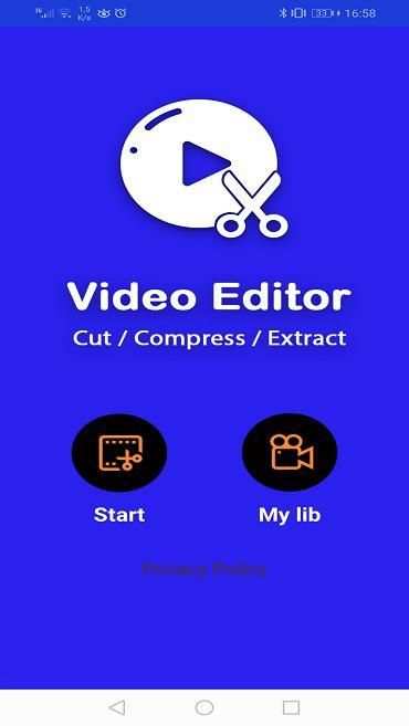 new 2020 video:edit /cut/ compress/and extract app screenshot 5