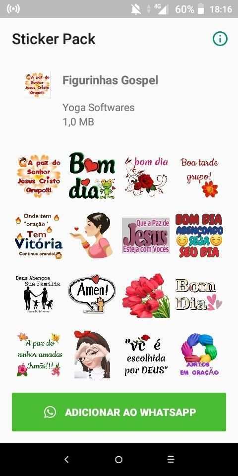 Figurinhas Gospel - WAStickerApps screenshot 2