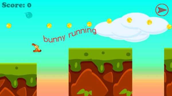 Running bunny game screenshot 1