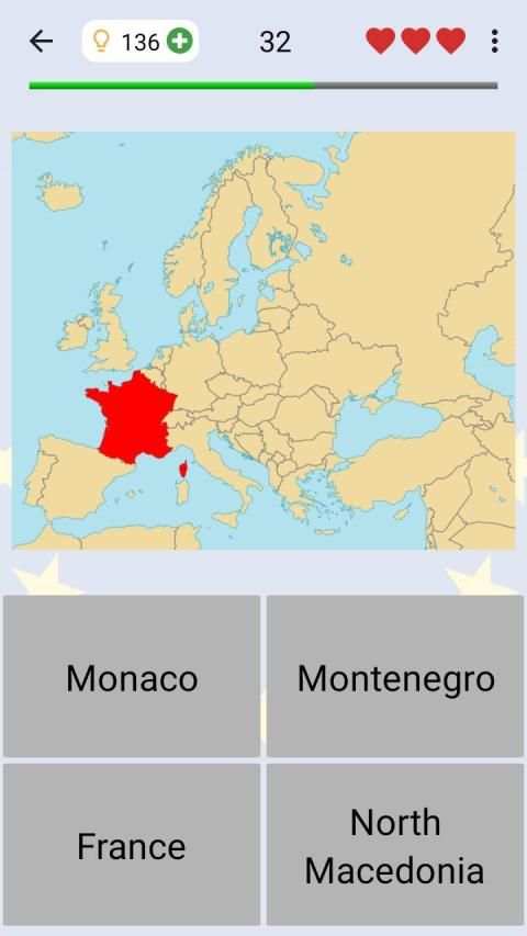 European Countries - Maps, Flags and Capitals Quiz स्क्रीनशॉट 6