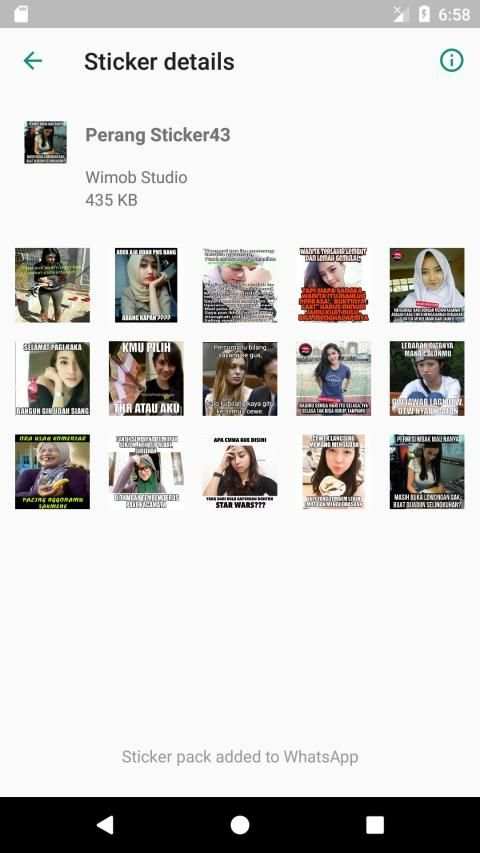 1000+ Perang Sticker Meme Lucu WAStickerApps screenshot 1