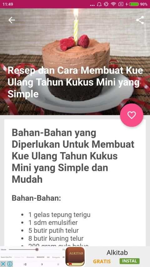 Resep Kue Ulang Tahun screenshot 3