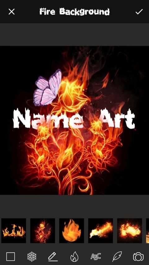 Fire Effect Name Art Maker स्क्रीनशॉट 3
