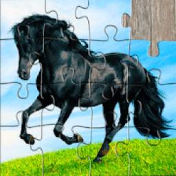 Horse Jigsaw Puzzles Game - For Kids & Adults *