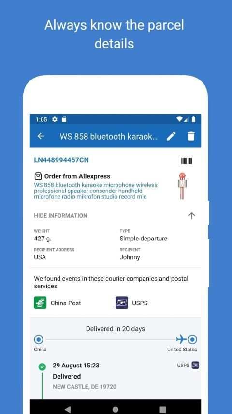 Track your packages - 1Track screenshot 4
