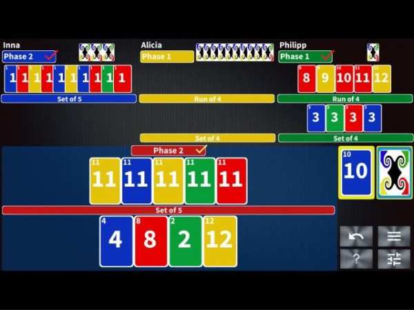 Phase Rummy: card game with 10 phases स्क्रीनशॉट 1