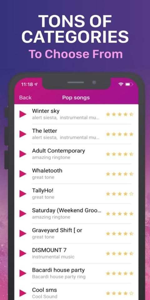Free Popular Ringtones स्क्रीनशॉट 1