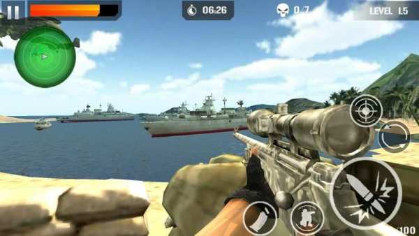 Sniper Crazy Beach Shooting screenshot 3