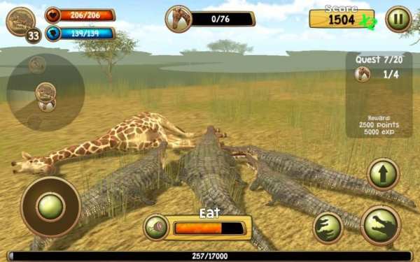 Wild Crocodile Simulator 3D स्क्रीनशॉट 2