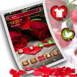 Red Rose Launcher Theme