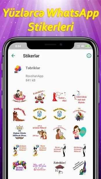 Menim Stikerim - Azerbaijan Stickers for WhatsApp screenshot 5