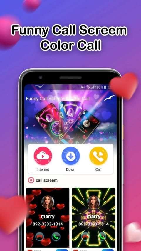 Funny Call Screen & Color Call screenshot 1