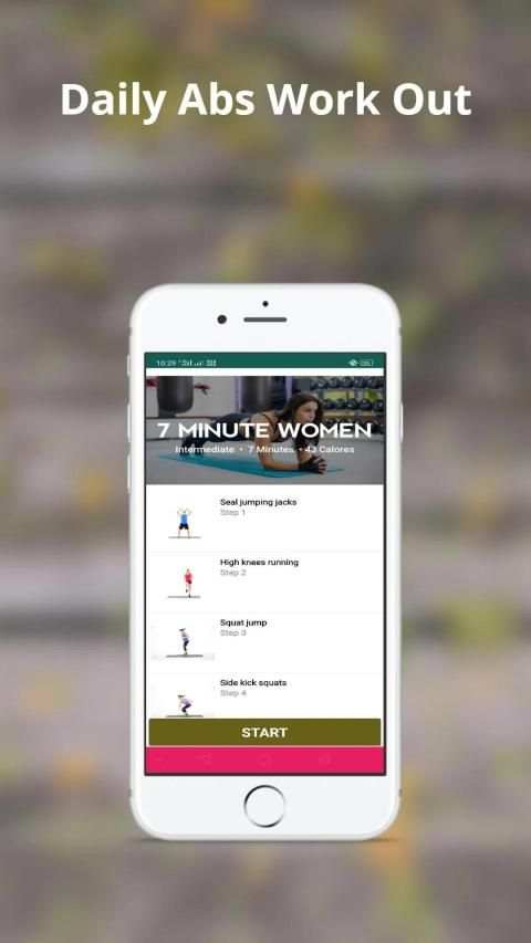 Abs Work Out - workout from home screenshot 1