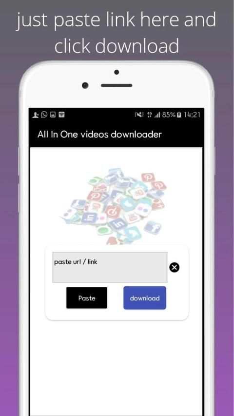 All in One Video Downloader-Free Video Downloader स्क्रीनशॉट 1