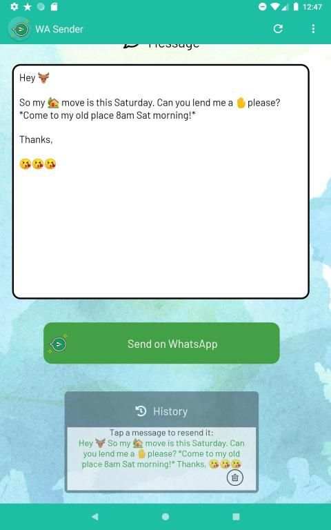 Send Message To Many Contacts (for WhatsApp) स्क्रीनशॉट 2