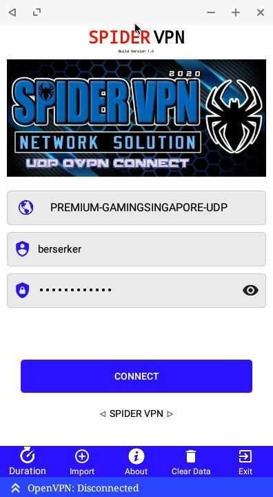 [UDP] SpiderVPN - blue screenshot 4