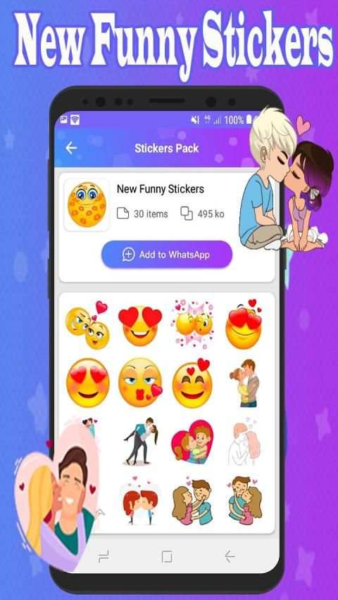 Kiss GIF Stickers For WhatsApp 2020 WAStickerApps screenshot 4