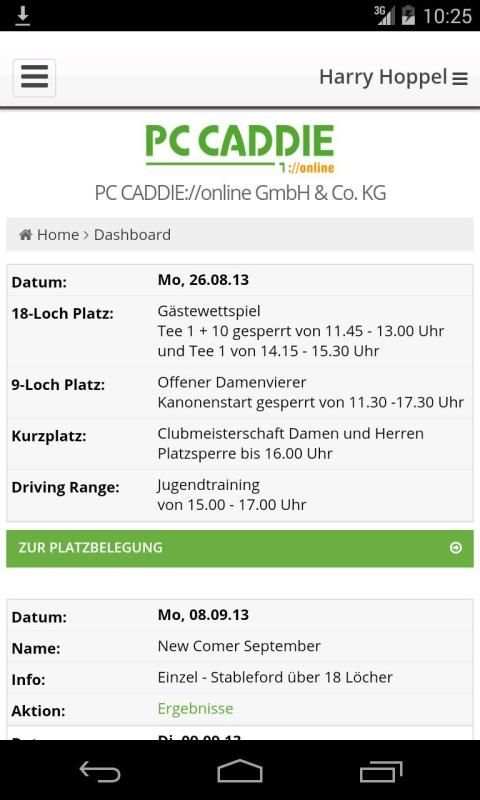 PC CADDIE Golf Club App screenshot 9