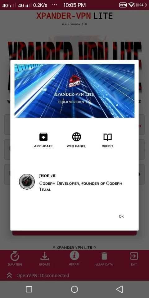 XPANDER-VPN LITE screenshot 1