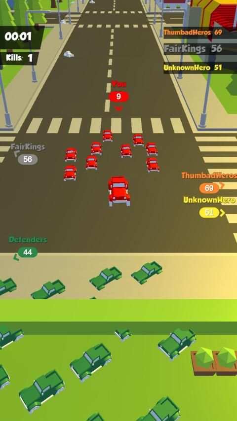 Stunt Car io : Crowd City Drive Game screenshot 2