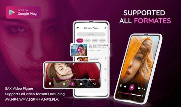 Sax Video Player - All Format HD video player स्क्रीनशॉट 1