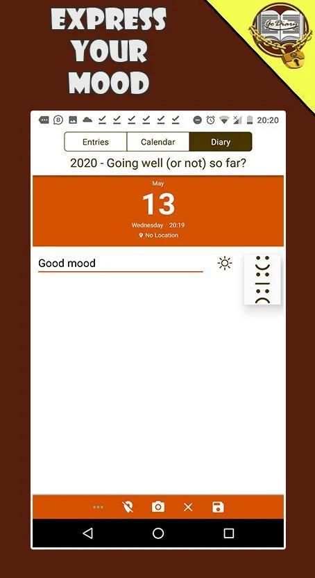 Go Diary - Safe Diary with Lock स्क्रीनशॉट 3