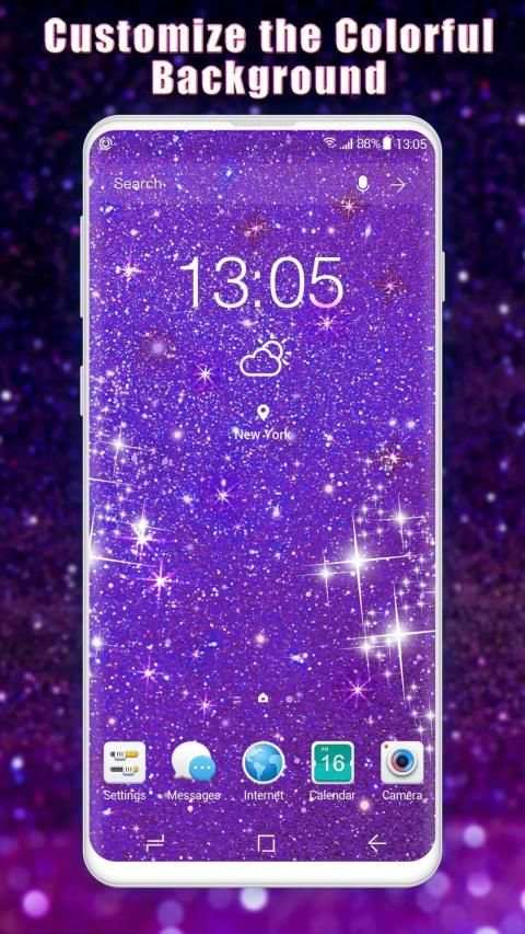 3D Glitter Live Wallpaper स्क्रीनशॉट 4