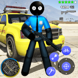 ikon Jumper Police Stickman Rope Hero Strange Gangster