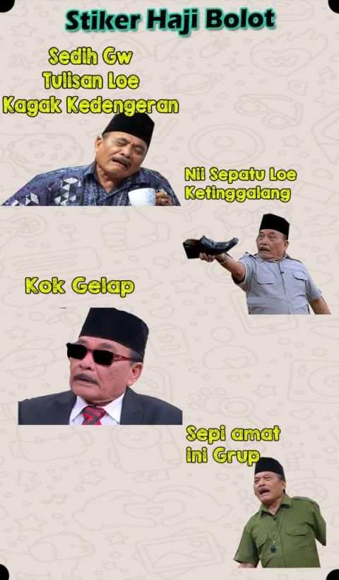 Stiker Haji Bolot - WAStickersApp screenshot 5