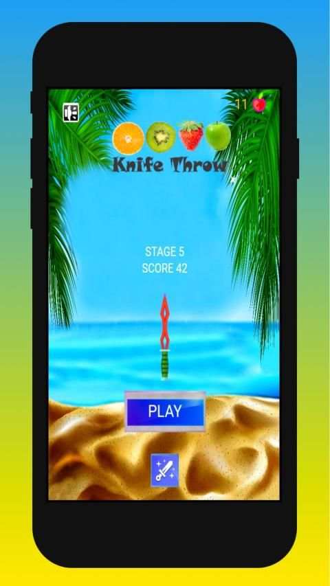 Fruity hit - Throw Knife game screenshot 2