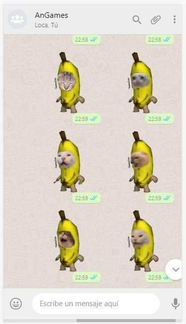* Gato Banana Stickers WAStickerApps screenshot 3