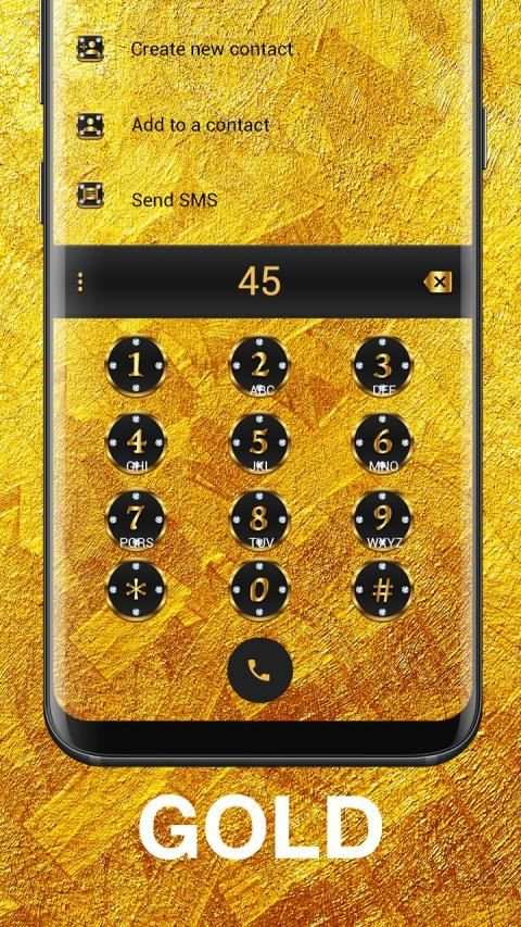 Gold Emoji Keyboard Theme screenshot 1