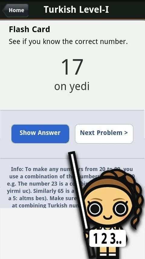 Turkish Numbers & Counting screenshot 2
