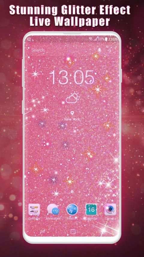 3D Glitter Live Wallpaper स्क्रीनशॉट 1