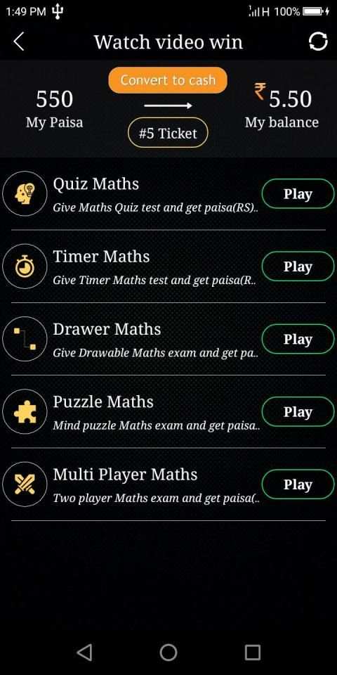 Maths Cash - Solve and Earn Rewards Win money screenshot 2