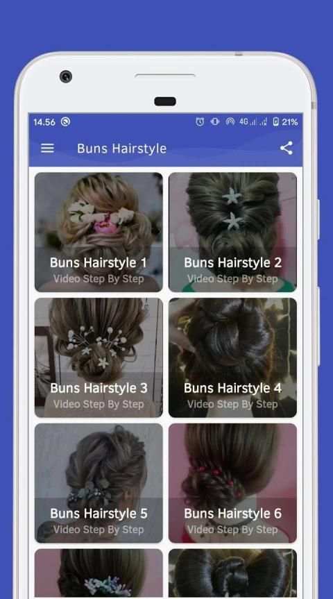 Buns Hairstyle - Video Step By Step Offline screenshot 7