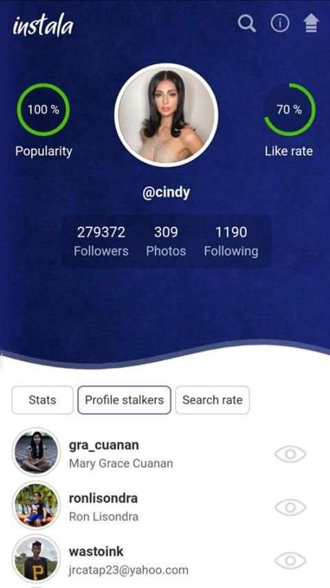 Pencari "Stalker" untuk Instagram screenshot 3