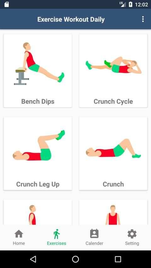 Excercise Workout Daily स्क्रीनशॉट 3